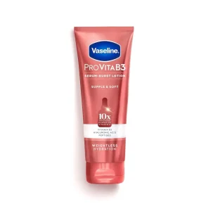 Vaseline Pro VitaB3 Serum Burst Lotion Supple & Soft Healthy. Hydrated Skin. Lightweight 10x Antioxidant Power of Vitamin C with Vitamin B3. Hyaluronic Acid & Peptides. 7.5 fl oz