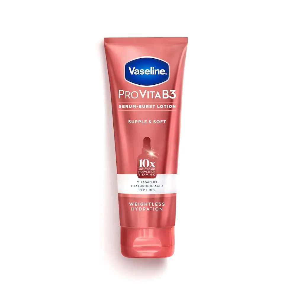 Vaseline Pro VitaB3 Serum Burst Lotion Supple & Soft Healthy. Hydrated Skin. Lightweight 10x Antioxidant Power of Vitamin C with Vitamin B3. Hyaluronic Acid & Peptides. 7.5 fl oz