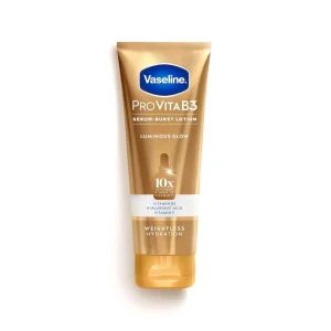 Vaseline Pro VitaB3 Serum Burst Lotion Luminous Glow Healthy. Glowing Skin. Lightweight 10x Antioxidant Power of Vitamin C with Vitamin B3. Hyaluronic Acid & Vitamin E. 7.5 Fl Oz