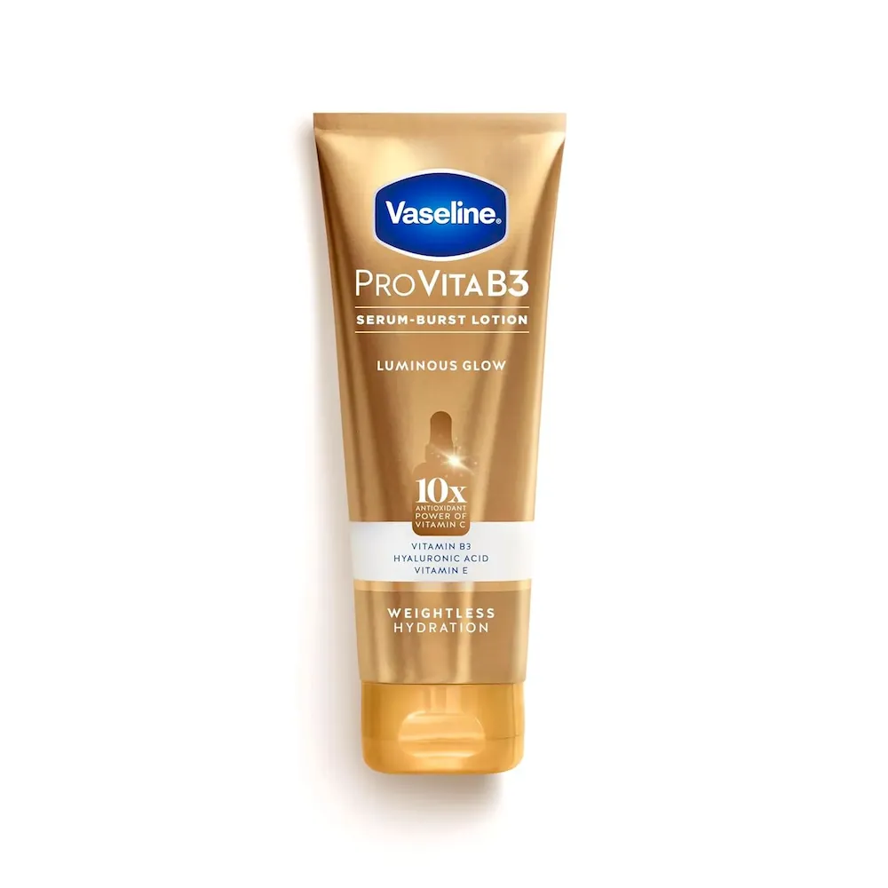 Vaseline Pro VitaB3 Serum Burst Lotion Luminous Glow Healthy. Glowing Skin. Lightweight 10x Antioxidant Power of Vitamin C with Vitamin B3. Hyaluronic Acid & Vitamin E. 7.5 Fl Oz
