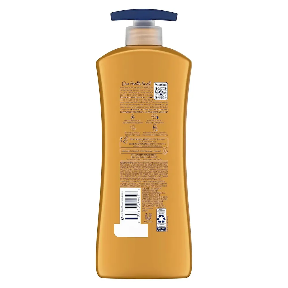 Vaseline Intensive Care hand and body lotion Almond Smooth for Rich Moisturization 20.3 Oz - Image 2