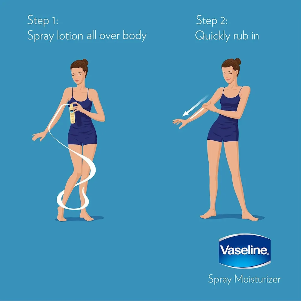 Vaseline Intensive Care Spray Moisturizer For Dry Skin Cocoa Radiant Made With 100% Pure Cocoa Butter 6.5oz (Pack of 6) - Image 10