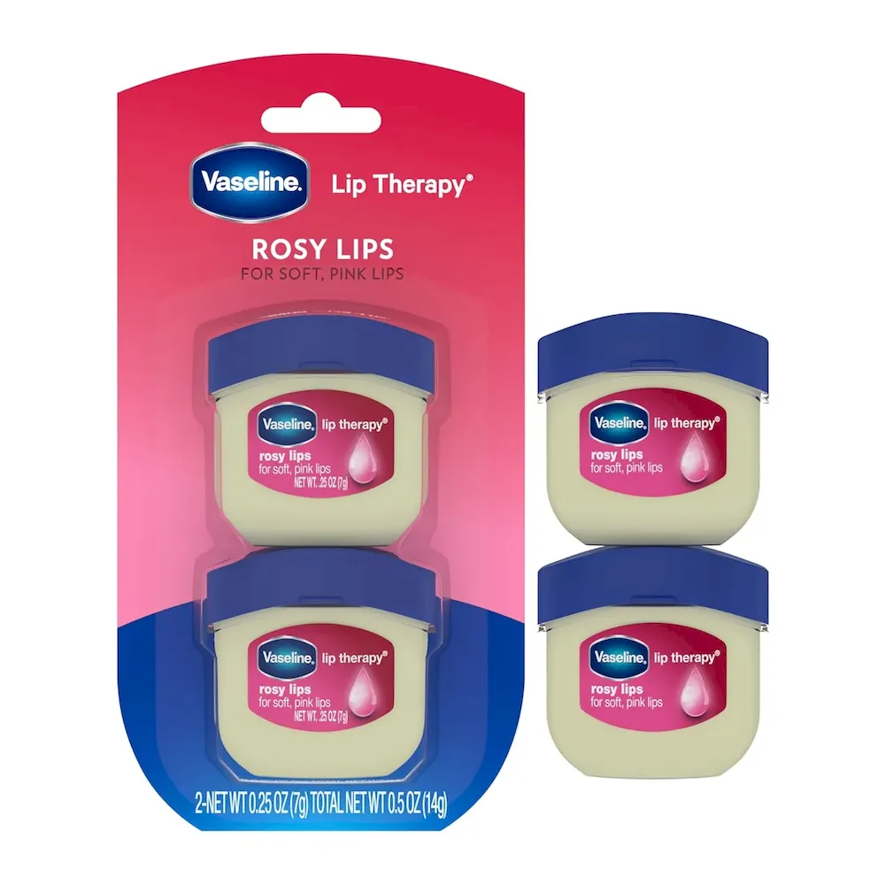 Vaseline Lip Therapy Lip Balm Mini 2 Pack Rosy 0.25 oz - Image 3
