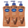 Vaseline Intensive Care Body Lotion Cocoa Radiant 3 count for Dry Skin Lotion Made with Ultra-Hydrating Lipids and Pure Cocoa Butter for a Long-Lasting. Radiant Glow 20.3 Oz