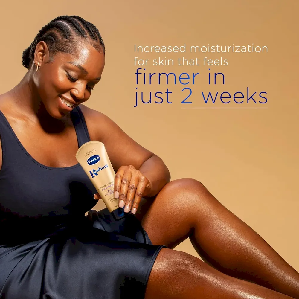 Vaseline Radiant X Firm & Restore with Pro-Retinol. Niacinamide & Coconut Oil. Nourishing Body Lotion 8 oz - Image 4