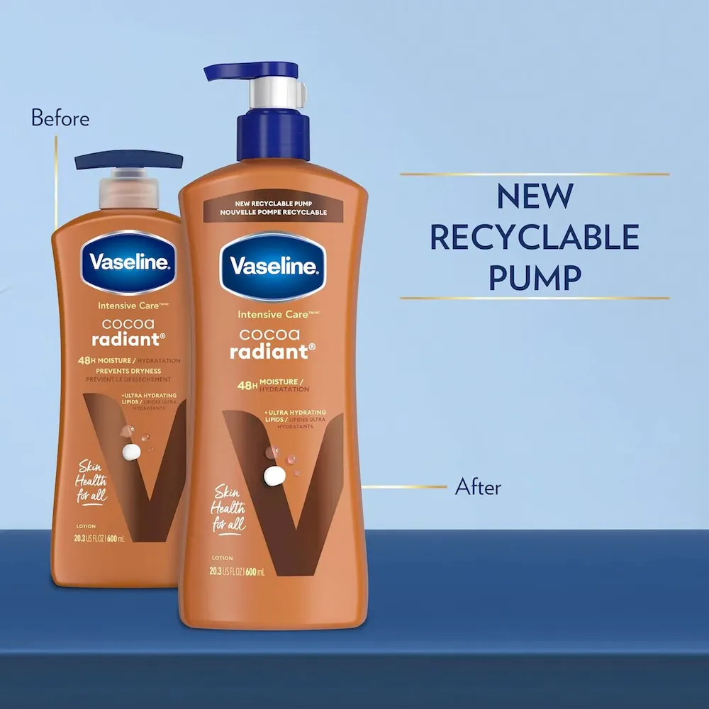 Vaseline Intensive Care Body Lotion Cocoa Radiant 3 count for Dry Skin Lotion Made with Ultra-Hydrating Lipids and Pure Cocoa Butter for a Long-Lasting. Radiant Glow 20.3 Oz - Image 3